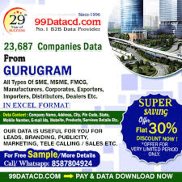 Download the Gurgaon Company List in Excel Format